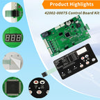 Kartio 42002-0007S Control Board Kit Replacement for Pentair MasterTemp 200/250/300/400 and Sta-Rite Max-E-Therm SR200/SR333/SR400, with 472610Z Switch Membrane Pad