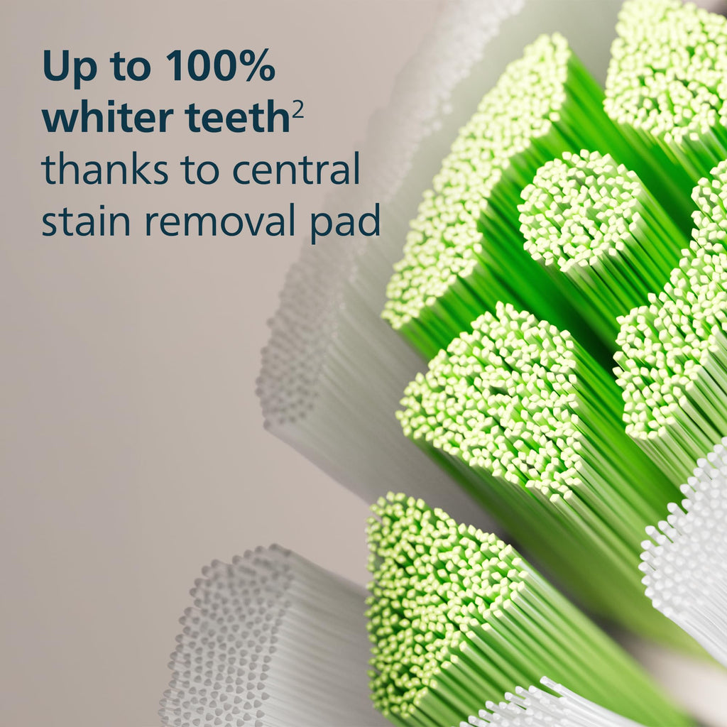 Philips Sonicare W DiamondClean Brush Heads, 2-Pack, 6 Month Supply, Black