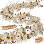 Fall Decorations for Home - 6Ft Autumn Maples Leaf Pumpkin Berry Garland