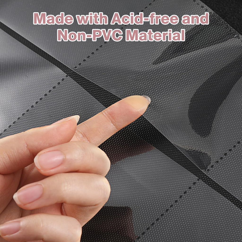 Toploader Binder, Holds 160 Toploaders, 100 Toploaders Included, 4-Pocket PU Cover Top Loader Binder for 3" x 4" Rigid Toploaders, Ringless Double-Sided Toploader Card Binder for TCG, Sport Cards