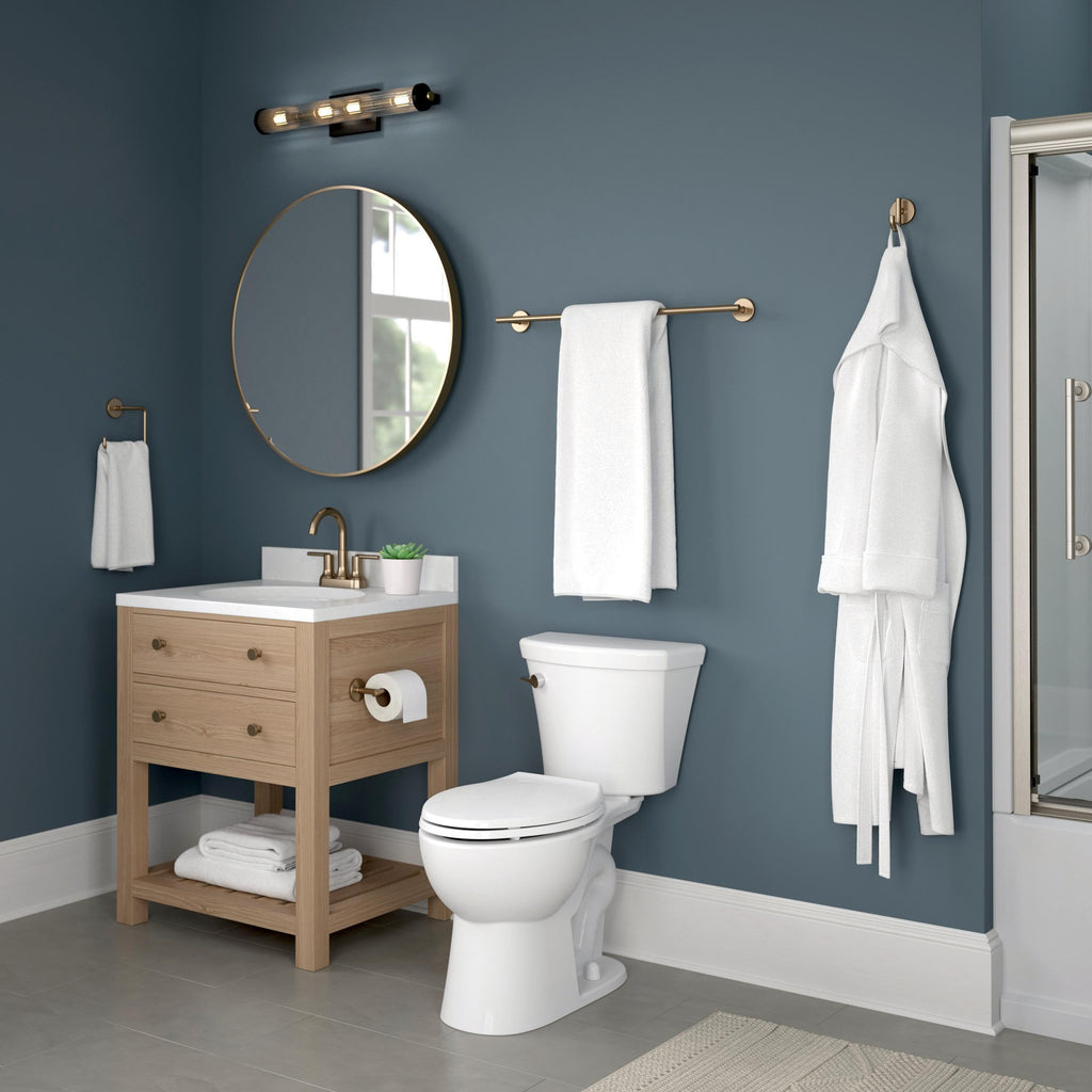 Delta Single Post Toilet Paper Holder | Champagne Bronze | Wall Mount | Trinsic Bathroom Accessories