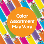 BIC Classic Lighters, Pocket Lighter Style, Fashion Assorted Colors, 50 Count Tray Disposable Lighters