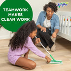 Swiffer Sweep + Mop, Wet Pads Refill, Floor Cleaner for Dirt, Dust, Hair, Cleaning Cloths for Mopping Home, Bathroom, Kitchen, All Purpose Multi-Surface Floor Wipes, Fresh and Gain, 36ct