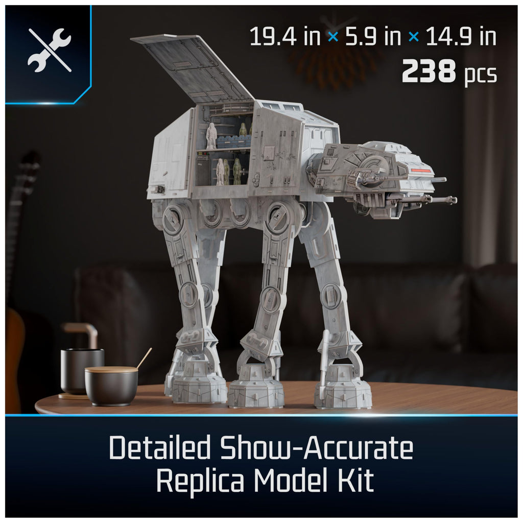 4D Build, Star Wars Imperial at-at 3D Model Kit, Star Wars Collectibles & Desk Decor, Adult Puzzle, Building Toys, 3D Puzzles for Adults & Teens, 238 Pieces, for Ages 12 & Up