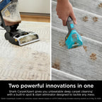 Shark CarpetXpert HairPro | Upright Carpet, Area Rug & Upholstery Cleaner | StainStriker Handheld Tough Stain Remover & Onboard Self Clean | Pet Hair Pickup & Odor Removal | 5 Tools | Navy | EX304