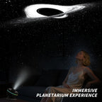Ainael Galaxy Projector, Star Projector Home Planetarium with 1 Glass Projection Disc, 180° Rotatable Starry Sky Night Light with Meteor Effects & Light Strip for Bedroom, Kids & Adults Gift