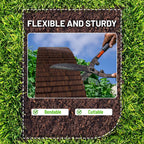 SnugNiture Corrugated Metal Garden Edging,8" x 20' Landscape Edging Border,Sturdy Metal Lawn Edging for Landscaping, Garden,Flower Bed and Yard