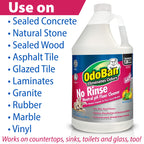 OdoBan Pet Solutions No Rinse Neutral pH Floor Cleaner Concentrate, Made in the USA, Splash O' Citrus Scent, 4 Gallons