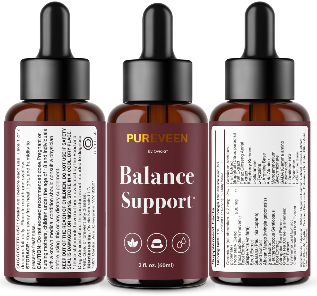 (2 Pack) Pureveen Drops – Pureveen Liquid Support Drops Advanced Formula All Natural Ingredients Daily Premium Maximum Strength, Vitamin Support for Health and General Wellness, 2 Bottles for 2 Months