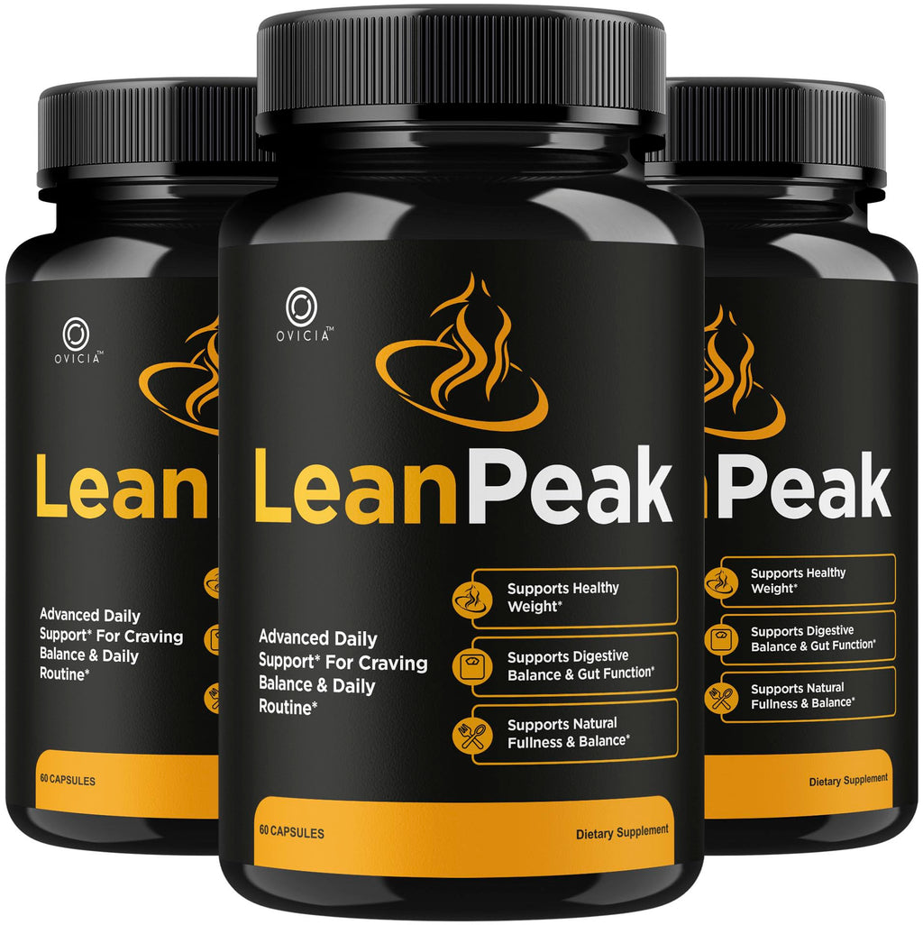 (3 Pack) Lean Peak - Lean Peak Advanced Capsules Support Premium Formula, LeanPeak Pills Maximum Strength All Natural for Overall Health and General Wellness Reviews, 180 Capsules for 3 Months