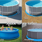 18 FT Round Above Ground Pool Liner Pad, Heavy Duty Outdoor Pool Mat Underlayment for 18' Round Pools, Prevents Punctures Pool Ground Cloth Protector Tarp (18 FT)