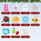 Squishy Advent Calendar 2026, Fidget Christmas Countdown Calendar, 24 Days of Surprises Squishy Toys Box, Xmas Toys for Sock Stuffing & Christmas Gift