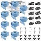 XCWT 50-inch Extra Long Pool Solar Cover Reel Straps - Pool Reel Tube & Blanket Fastening Kit Replacement for Feherguard Pool Roller System, Fastener Used to Attach Solar Blanket to Solar Reel