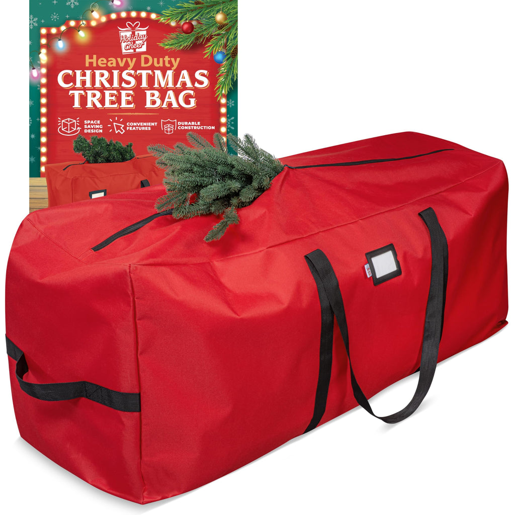 Holiday Cheer Christmas Tree Storage Bag Waterproof 9ft Red