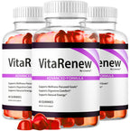 (3 Pack) VitaRenew Gummies - Original VitaRenew Advanced 1050MG Formula - Maximum Strength, Supplement Gummy Official Formula Vita Renew All Natural Overall Wellness Support, 180 Gummies for 3 Months