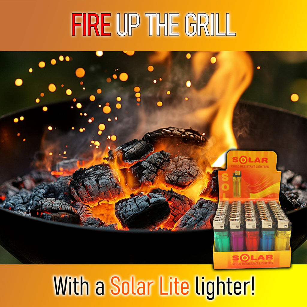 50-Pack Disposable Lighters with Stand and Box – Wholesale Bulk Set for Cigarettes, Candles, Campfires, and Stovetops - Free Additional 5PK with Purchase
