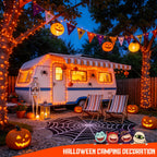 JMEXSUSS 2 Pack Solar Halloween Lights, Total 151FT 400 LED, Orange