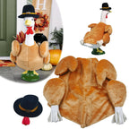 HALSHI Turkey Porch Goose Outfits for 23 Inch Lawn Statue, Funny Costume for Plastic/Cement Goose Statue, Seasonal Fall Thanksgiving Sculpture Clothes for Garden Yard Patio Party Decoration