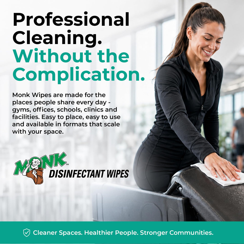 Monk Disinfecting Wipes (2 Buckets of 800 Count) for Commercial Facilities