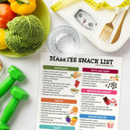 Diabetes Snack List Poster - 12x18 Inches Unframed, Diabetes Food Chart & Guide, Kitchen Wall Art Decor, Grocery List, Nutrition, Healthy