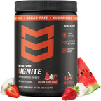 MTN OPS Ignite Sugar Free Energy Drink Powder with 200mg Caffeine, Nootropic Blend for Energy, Focus & Endurance, L Arginine & L Citrulline Pre Workout, 45 Servings, Tiger's Blood