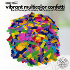 Confetti Sky [6 Pack] 12 Inch Confetti Cannons | Multicolor Confetti Poppers for Wedding Celebration, Birthday Party, Pranks, Graduation, Christmas Eve and New Year Celebration