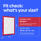 Filtrete 20x22x1 Air Filter, MERV 11, MPR 1000, Allergens & Pet Dander, 3-Month AC and Furnace Filters, Cleaner Air, Reliable Airflow, 4 HVAC Filters (Actual Size 19.81 x 21.81 x 0.81 in)