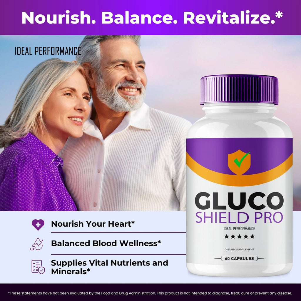 Gluco Shield Pro Advanced Blood Formula Capsules, Official GlucoShield Pro Supplement Pills, Premium Formula for Healthy Circulation & Stable Levels, All Natural GlucoShieldPro Reviews (60 Capsules)