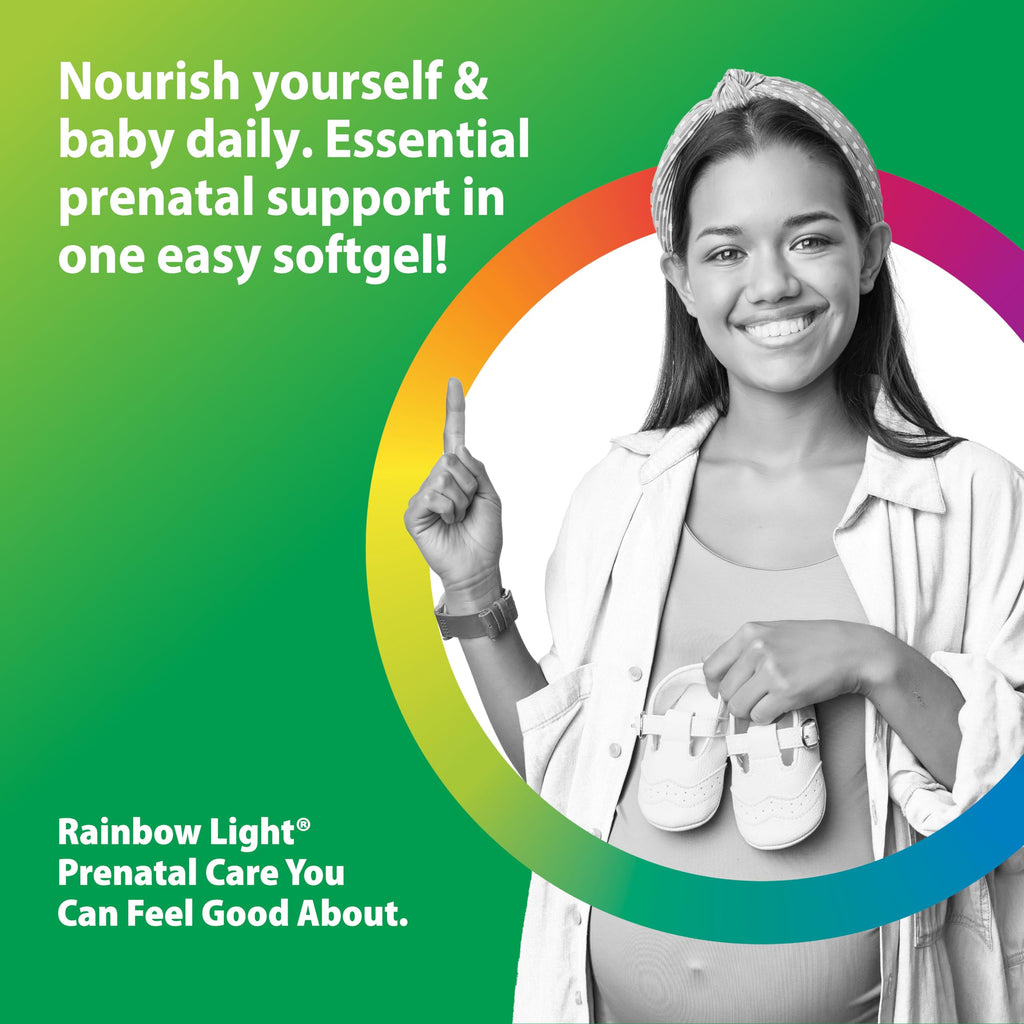 Rainbow Light Prenatal DHA Vitamins for Women | 180 Softgels | Ultra Omega 3 Fish Oil (EPA & DHA) | Supports Brain & Eye Health for Mom and Baby | for Pregnancy & Nursing