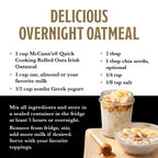 McCann's Irish Oatmeal, Quick Cooking Rolled Oats, 16 Ounce