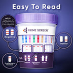 Prime Screen® Multi-Drug Urine Test Cup - 12 Panel Drug Test - Instant Testing Marijuana (THC),OPI,AMP, BAR, BUP, BZO,COC, mAMP, MDMA, MTD, OXY, PCP - [5 Pack]