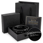 Quijuzo To My Dad Braided Leather Bracelet, Meaningful Gift for Dad from Daughter Son, Mens Double Layer Genuine Leather Wristband Fathers Day, Unique Gifts for Men with Luxury Gift Box & Sentimental Message Card, Ready to Gift