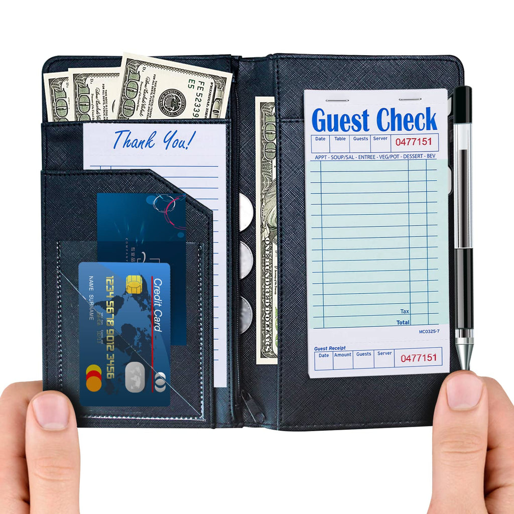 Methdic Guest Checks Server Note Pads 1000 Orders Waitress Notepad for Restaurants (20 Books)