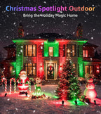 SUNVIE RGBW Halloween Spotlights Outdoor 12W LED Plug in Landscape Lights