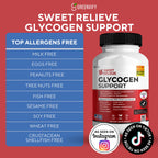 GREENVIFY Sweet Relieve Glyco Optimizer, Advanced Glycogen Support and Blood Vessel Cleanse, 60 Capsules