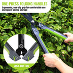 WORKPRO 23” Hedge Shears, Foldable Hedge Clippers for Most Garden Plants