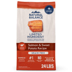 Natural Balance Limited Ingredient, Dog Food, Salmon & Sweet Potato, 24 lb