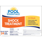 Pool Essentials® Shock Treatment, Clears Cloudy Water, Fast-Dissolving, 24-Pack, Granular