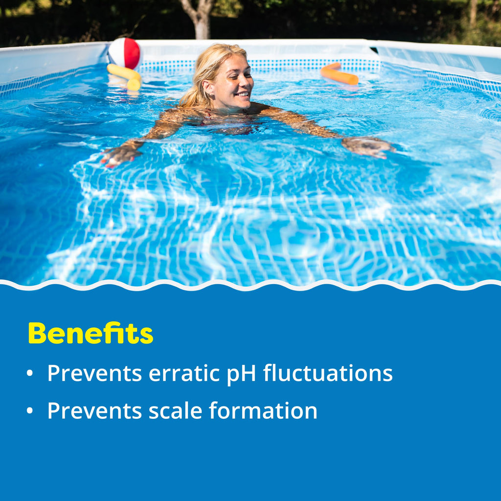 In The Swim Alkalinity Increaser for Swimming Pools - Raises Alkalinity and Balances pH Levels in Your Swimming Pool Water - 100% Sodium Bicarbonate - 10 Pounds