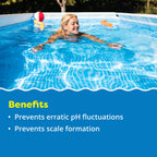 In The Swim Alkalinity Increaser for Swimming Pools - Raises Alkalinity and Balances pH Levels in Your Swimming Pool Water - 100% Sodium Bicarbonate - 10 Pounds