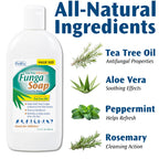 PediFix FungaSoap Tea Tree Cleansing Wash – Antifungal Body Wash & Foot Soap – All-Natural Tea Tree Oil Cleanser for Athlete’s Foot, Ringworm, Jock Itch, Body Odor & Fungus - 13.5 fl. oz
