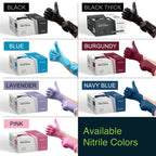 Blue Nitrile Disposable Gloves X Large, 200 Count - Latex Free Medical Gloves, Dental and Surgical Grade - Powder Free Rubber Gloves