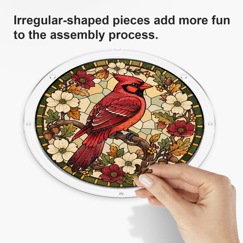 UNIQGIFTS Acrylic Puzzle Suncatcher, Sun Catchers Puzzle for Window Hanging