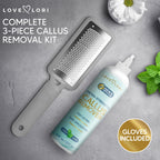 Love Lori Foot Callus Remover Kit - Gel & Foot Scraper for Dead Skin, 6oz