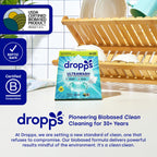 Dropps UltraWash Dishwasher Detergent Pods, Lemon Citrus (120 Ct) - Cuts Grease & Stuck-On Food | Sparkling Dishes & Glasses | Residue-Free | Clean Ingredients | No Pre-Rinse | Plastic Free Packaging