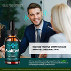 Audifort Tinnitus Drops, Official Audifort Tinnitus Relief for Ringing Ears, Advanced Ear Health Support Supplement Liquid Drops All Natural for Healthy Ringing Ear, Audi Fort Dropper Reviews (2 Pack)