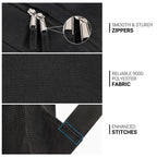 ZORFIN 26L Black Backpack for College, and Travel: Water Resistant Bookbag