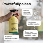 ATTITUDE Window & Mirror Cleaner Spray, Plant-Based Ingredients, EWG Verified, Streak Free, Removes Fingerprints, Dust and Dirt, Lavender & Rosemary, 26 Fl Oz (Pack of 3)