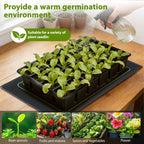 Toaspa Seedling Heat Mat with Thermostat Controller, Plant Warming Mat for Indoor Growing, Seed Starting Heater Mat Temperature & Timer Set, Waterproof Heat Mat for Germination Fermentation Greenhouse