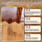 Beeswax Floor Spray,Beeswax Essential Oil Wax,2026 New Beeswaxs Wood Polish Spray,Upgrade Natural Furniture Waterproof Polish and Cleaner for Wood Multipurpose Wood Wax Restorer for Floors(335ml)
